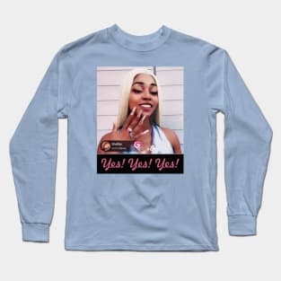 Yes Yes Yes | Strong woman | Ice Cream So Good | Gang gang | Back to School | Dorm decor | College shirt | TikTok Pinkydoll NPC Long Sleeve T-Shirt